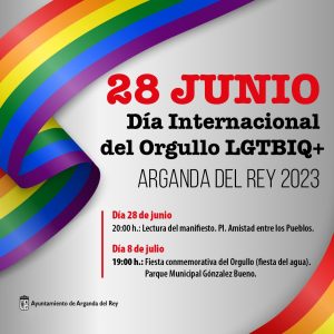 Arganda del Rey conmemorará el día internacional del Orgullo LGTBIQ+