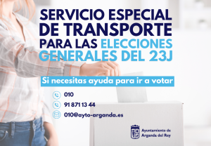 Cartel ayuda para las elecciones