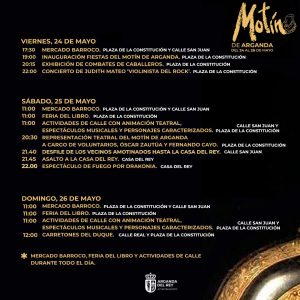 Programa Motín de Arganda 2024
