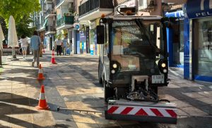 Estrenamos nuevas máquinas específicas para el lavado de aceras en Arganda