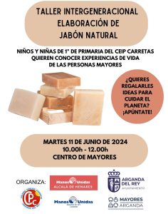 TALLER INTERGENERACIONAL jabones naturales ocres