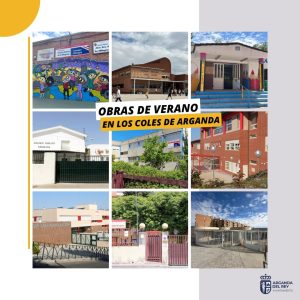 Ayuntamiento de Arganda del Rey esta aprovechando el verano para realizar diversas mejoras en los colegios públicos de la localidad, asegurando un mejor inicio del curso escolar para los alumnos. A continuación, se detallan las intervenciones realizadas en cada centro