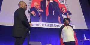la voz del becario el famoso trino show