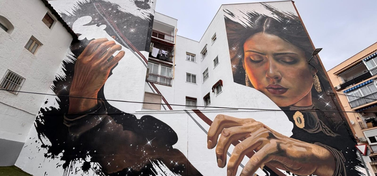 Arganda se consolida como referente del arte urbano con su segundo gran mural dedicado a la música y la mujer argandeña