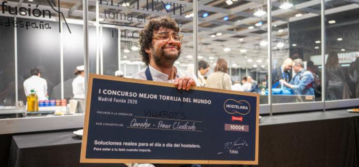 El argandeño Martín Martínez Villamor, ganador de la Mejor Torrija del mundo en Madrid Fusión
