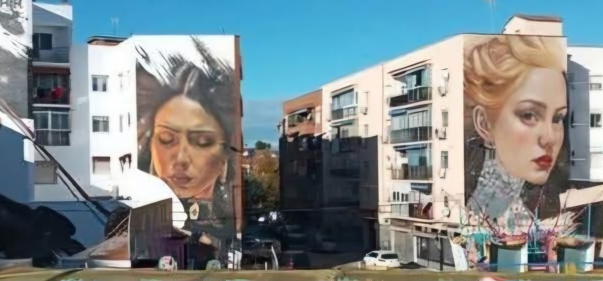 Sfhir, autor de los dos murales nuevos de Arganda, entre los finalistas a mejor muralista del mundo