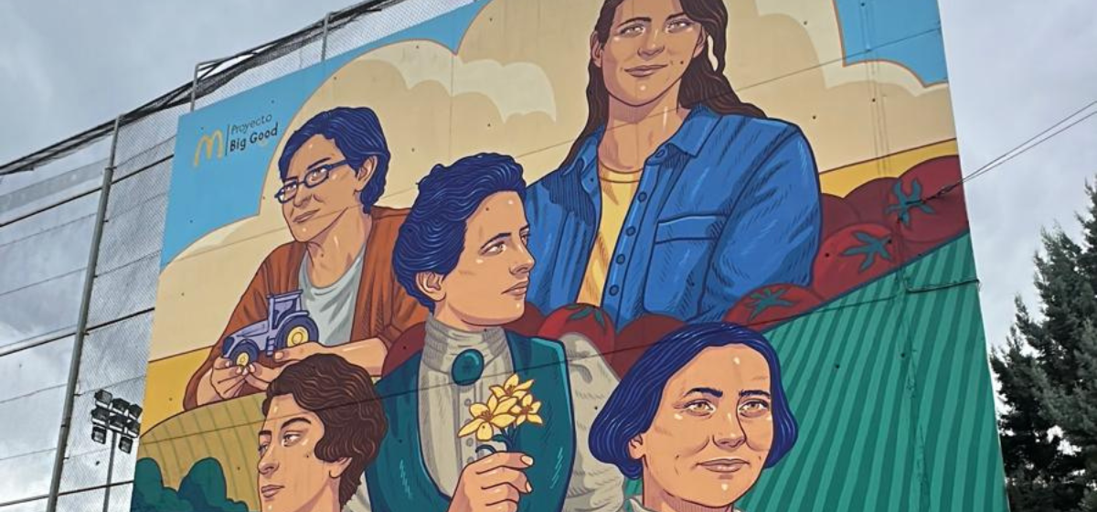 McDonald´s inaugura un gran mural en Arganda para homenajear a la mujer en el campo español