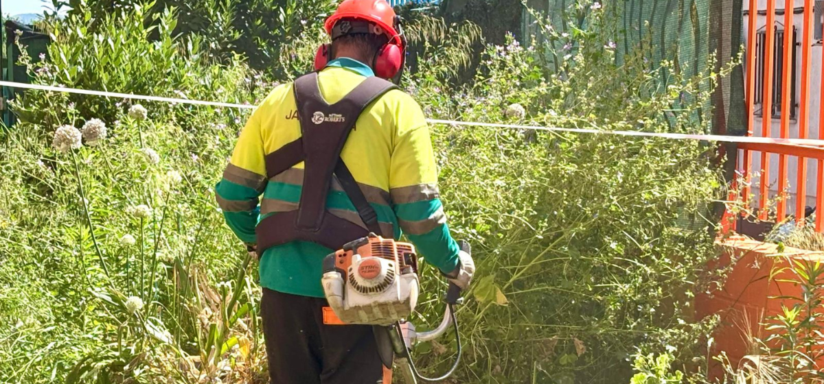 Avanza la campaña de desbroce con casi 188.000 m² de zonas verdes en Arganda