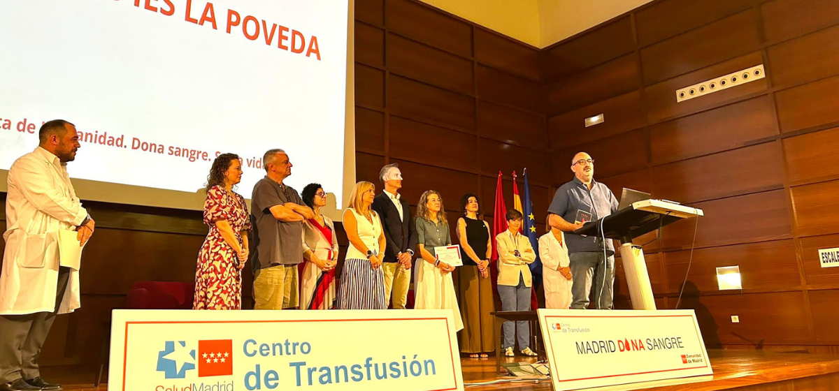 Arganda, reconocida en el Centro de Transfusión de la Comunidad de Madrid por la exitosa maratón de donación de sangre