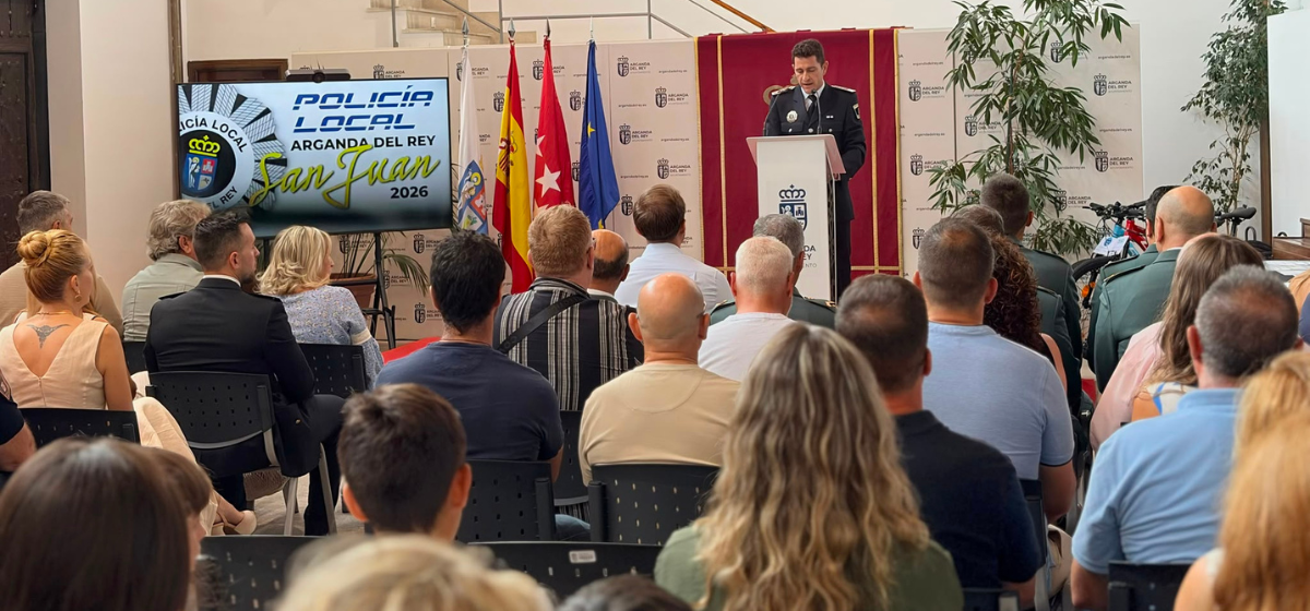 Celebramos el acto institucional de la Policía Local de Arganda con motivo del Día de San Juan Bautista