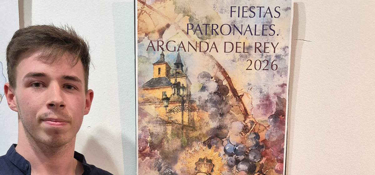 Álvaro Morillas, ganador de la 41º edición del Concurso de Carteles de las Fiestas Patronales de Arganda