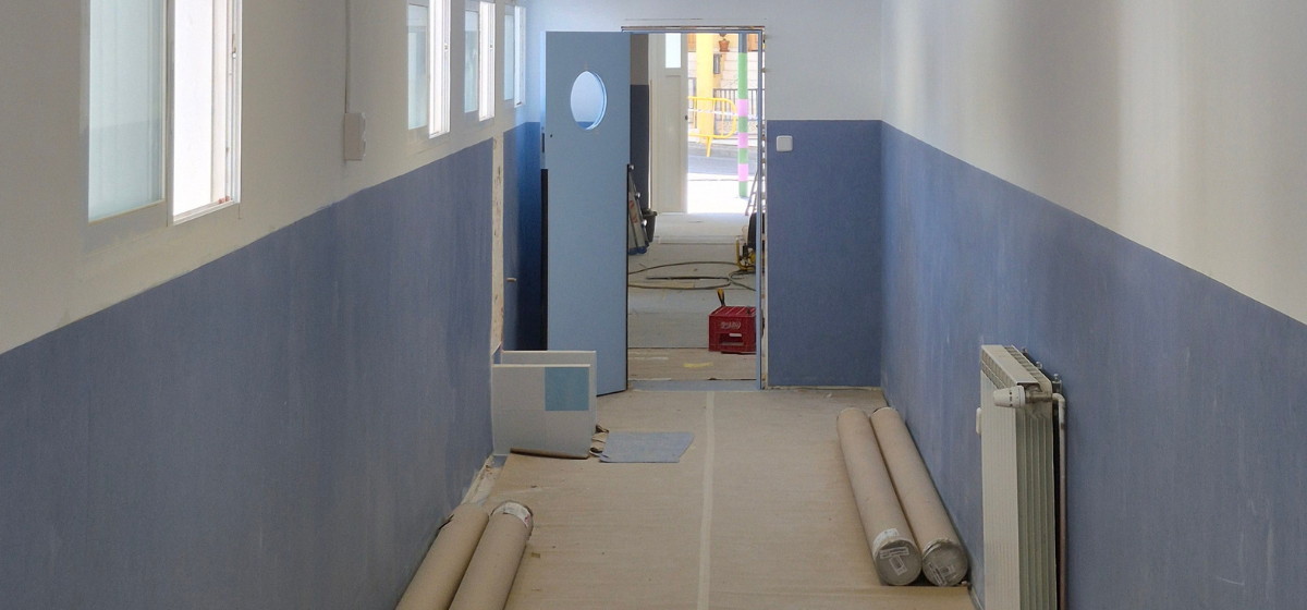 Las obras de remodelación integral del pabellón infantil del CEIP Carretas de Arganda entran en la recta final